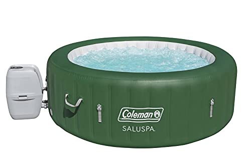 Coleman SaluSpa Inflatable Hot Tub Spa | Portable Hot Tub with Heated Water System and 140 Bubble Jets | Fits Up to 4 People - Lucaneo