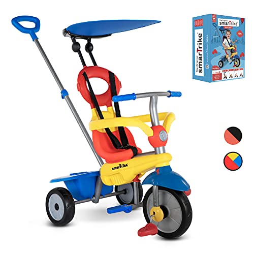 smarTrike Zoom Toddler Tricycle for 1,2,3 Year Olds - 4 in 1 Multi-Stage Trike