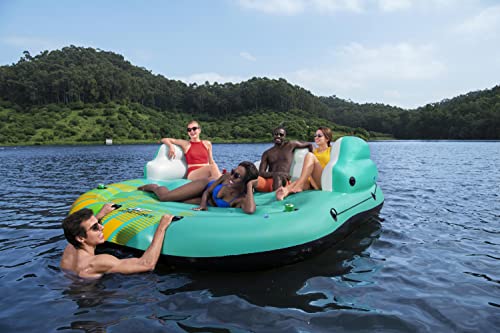 Bestway Hydro-Force Sunny Lounge 5-Person Inflatable Island 9’6” - Lucaneo