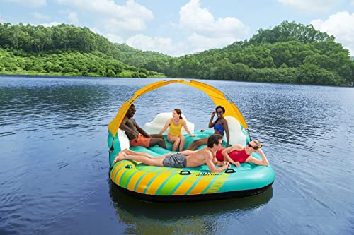 Bestway Hydro-Force Sunny Lounge 5-Person Inflatable Island 9’6” - Lucaneo