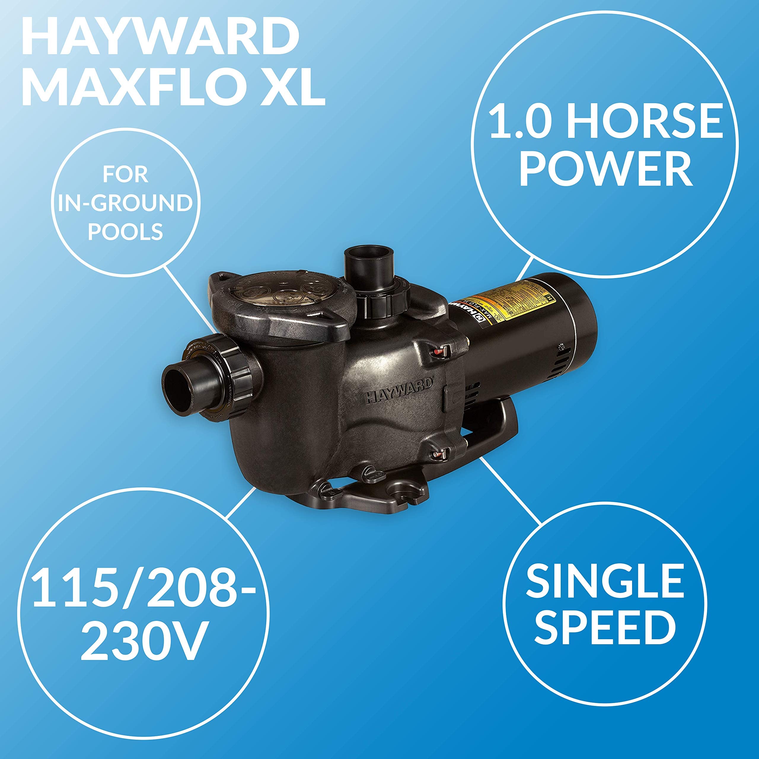 Hayward W3SP2307X10 MaxFlo XL Pool Pump, 1 HP